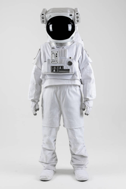 Astronaut standing on the front, white background - Valokuva, kuva