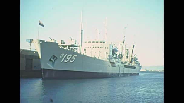 Archival of Royal Australian Navy oiler 1970 - Πλάνα, βίντεο