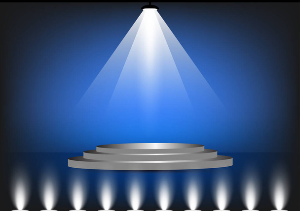 αφηρημένο φόντο μπλε λάμψη φως θολή κλίση για ταπετσαρία εικονογράφηση διάνυσμα φόντο - Διάνυσμα, εικόνα