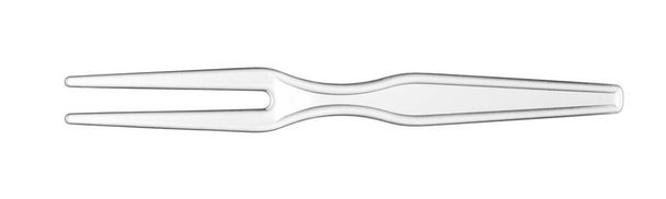 Fourchette jetable en plastique isolée sur fond blanc - Photo, image