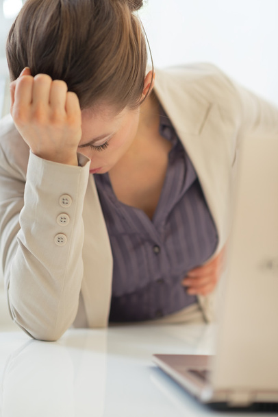 Stressed business woman - Фото, изображение