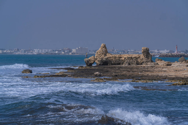 Pohled na Středozemní moře ve městě Mahdia, Tunisko - Fotografie, Obrázek