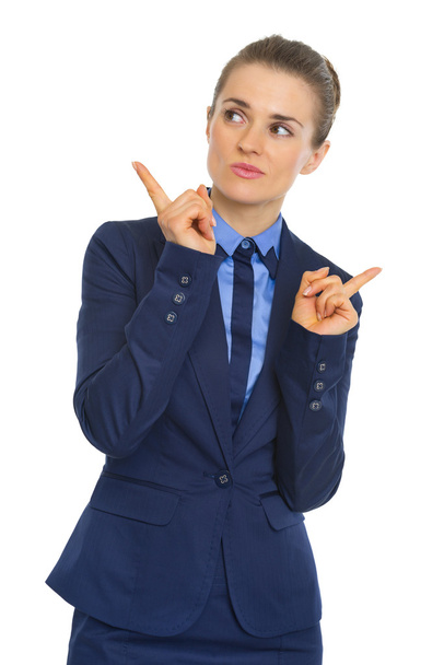 Businesswoman pointing - Foto, afbeelding