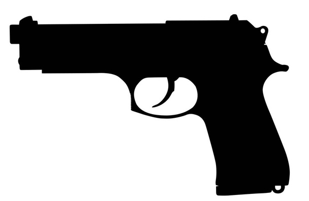 pistola militar moderna - Vector, imagen