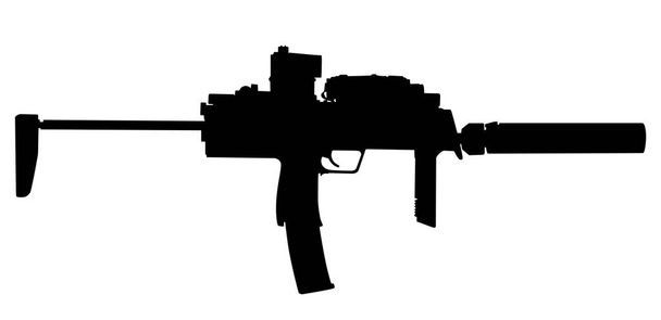 Пистолет-пулемет - Вектор,изображение