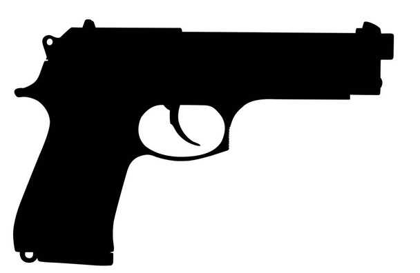 modern militair pistool - Vector, afbeelding