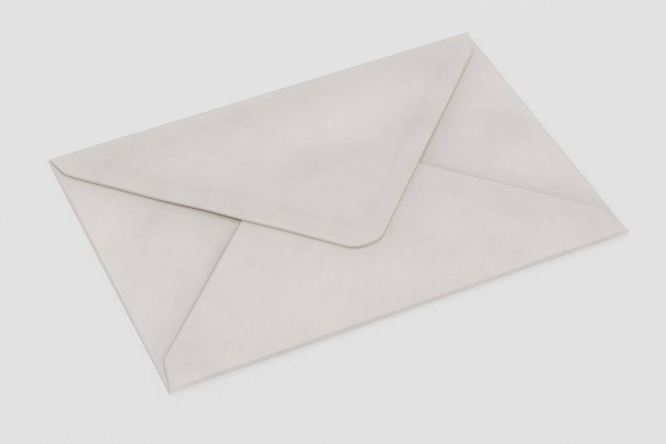 Realistische 3D Render of Paper Envelope - Foto, Bild