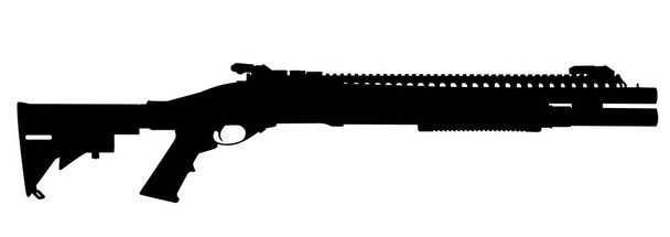 Silhouette vectorielle fusil de chasse - Vecteur, image