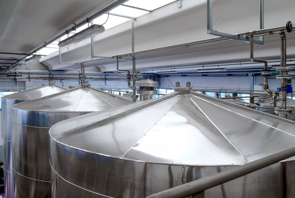 Chemical industry - stainless steel tanks - Photo, image
