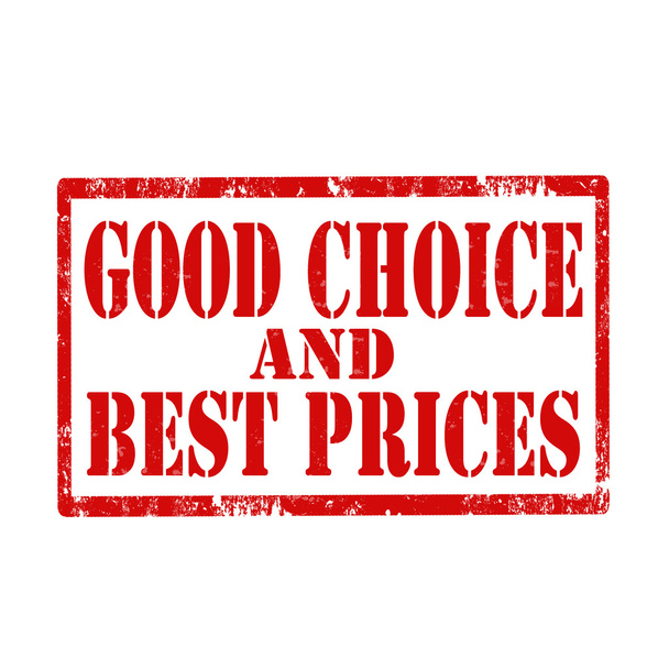 Good Choice And Best Price-stamp - Wektor, obraz