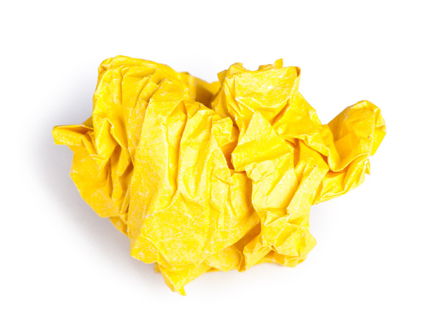 Papel amarillo atornillado
 - Foto, imagen