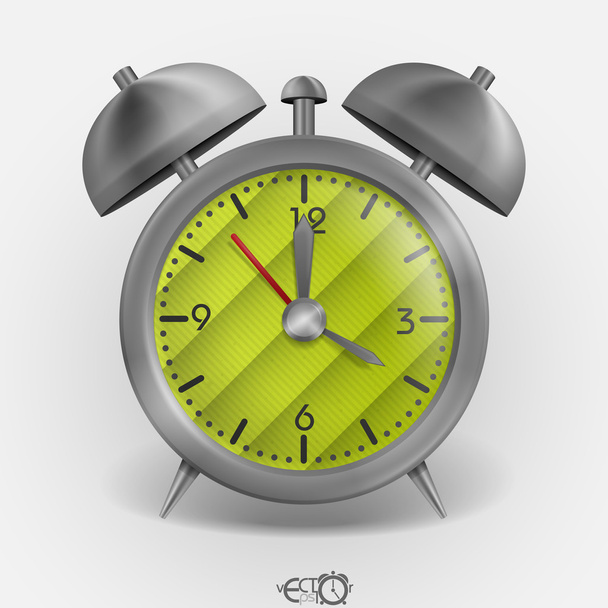 Metal Classic Style Alarm Clock. - Vector, imagen