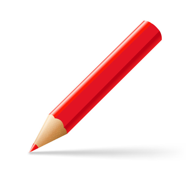 Red Pencil - Διάνυσμα, εικόνα
