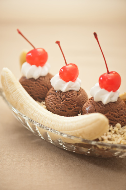 banaani split jäätelöä - Valokuva, kuva