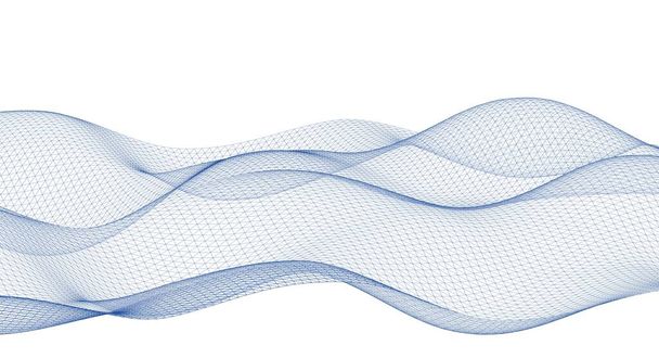 geometría abstracta superficie ondulada 3d ilustración - Foto, imagen
