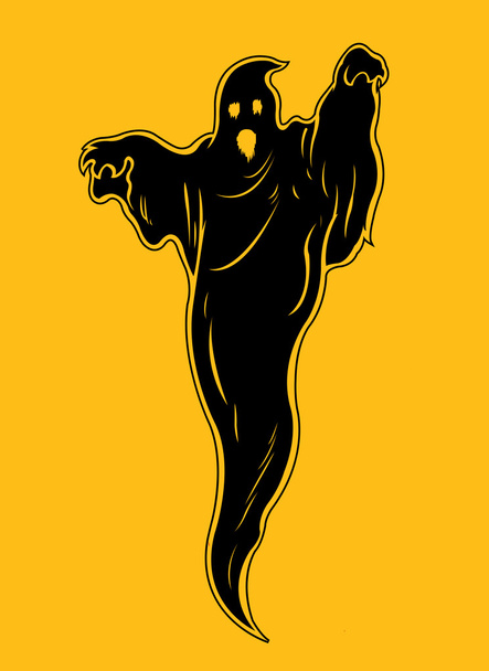 Ilustración de silueta fantasma
 - Vector, imagen