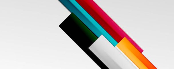 Цветные абстрактные линии модный геометрический фон для презентации бизнеса или технологии, интернет-плакат или веб-обложка брошюры, обои - Вектор,изображение