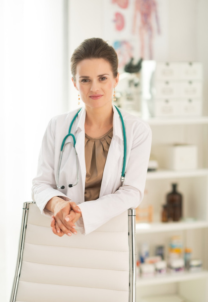 Medical doctor woman in office - Фото, изображение