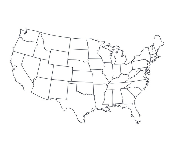mapa linky USA - Vektor, obrázek