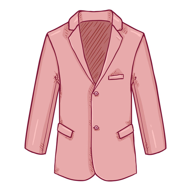 Рожевий Блейзер. Suit Jacket Vector Cartoon Illustration. - Вектор, зображення