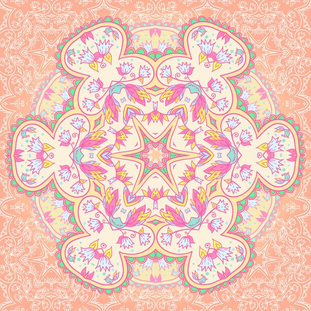 Mandala circle arabesque background - Vektori, kuva