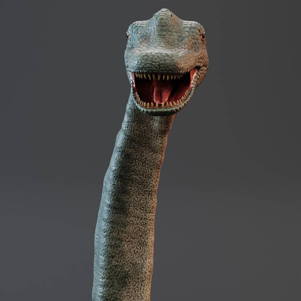 Realistische 3D Render von Brachiosaurus Dinosaurier - Foto, Bild