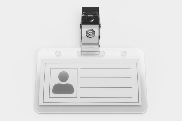 Render 3D realistico del badge di nome - Foto, immagini