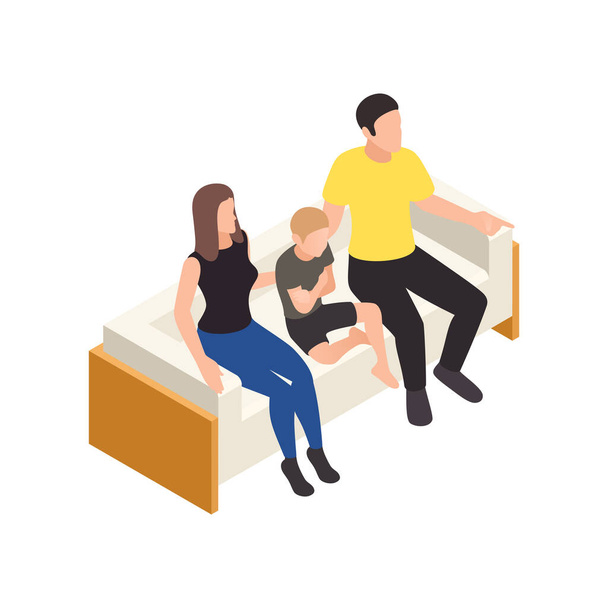 Family Therapy Icon - Vector, Image