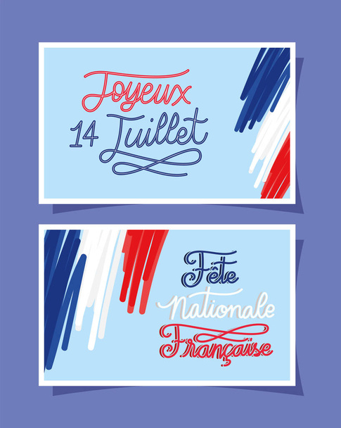 bastille day posters - Vector, Image