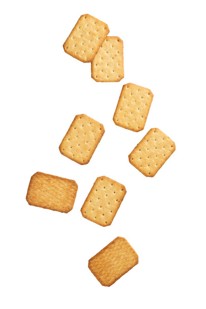 Cookie Cracker που απομονώνονται σε λευκό φόντο με τη διαδρομή αποκοπής. - Φωτογραφία, εικόνα