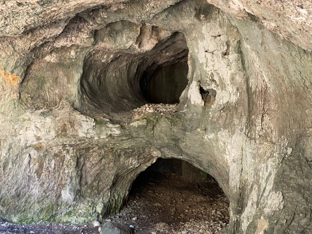 Маленька печера фей (Petite Grotte aux Fees or Grottes aux Fees de Vallorbe) oder die kleine Hoehle der Feen, Vallorbe - Canton of Vaud, Switzerland (Kanton Waadt, Schweiz) - Фото, зображення