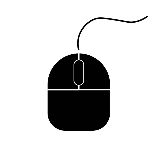 Ikona myši počítače na bílém obrázku - Fotografie, Obrázek