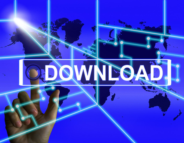 Download scherm toont downloads downloaden en internet passiva - Foto, afbeelding