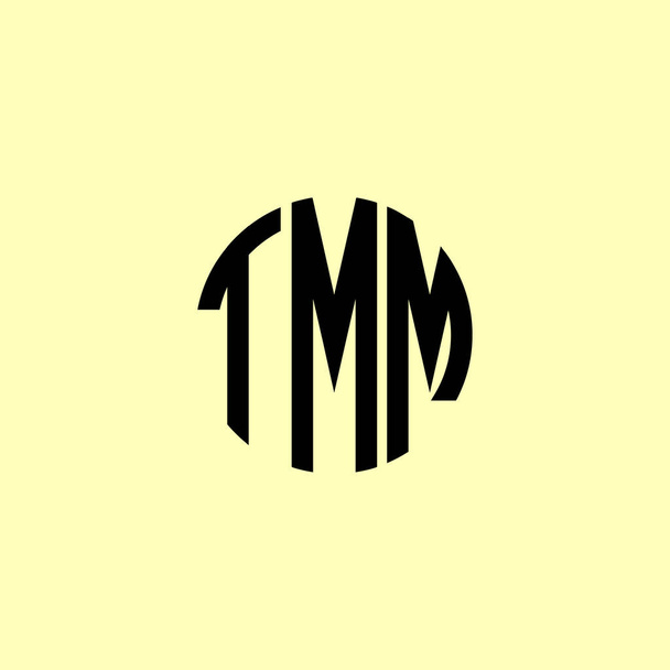 Creative Round Initial Letters TMMロゴ。会社やブランド名が最初のものを開始するのに適しています. - ベクター画像