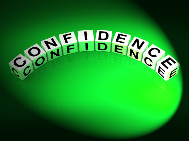 Confidence Letters Mean Believe In Yourself And Certainty - Photo, Image