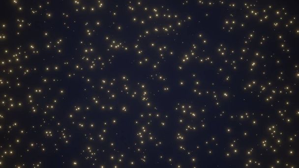 3d рендеринг звезд в ночное небо имитации  - Фото, изображение