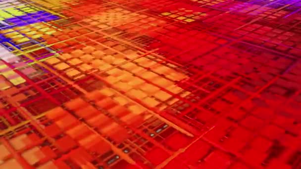 Abstrakte Vibrant Perpendicular Lines Digital Renderingv - Filmmaterial, Video