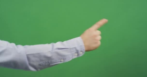 Index finger gesture close up - Video