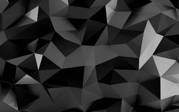 Soyut üçgen geometrik siyah arkaplan - Fotoğraf, Görsel