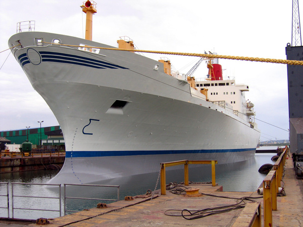 Kontejnerová loď v loděnici dock - Fotografie, Obrázek
