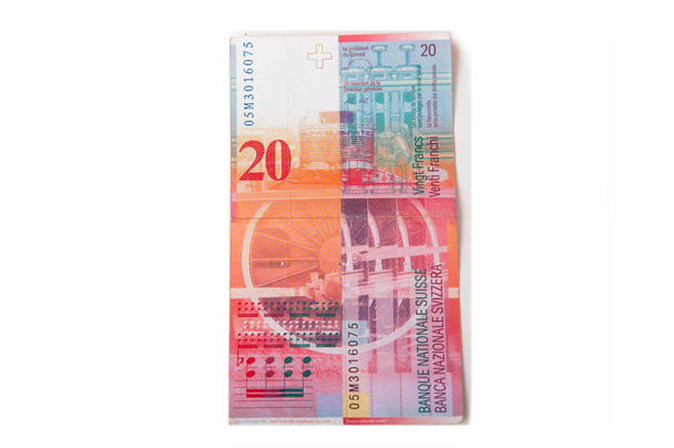 Swiss franc rekeningen - Foto, afbeelding