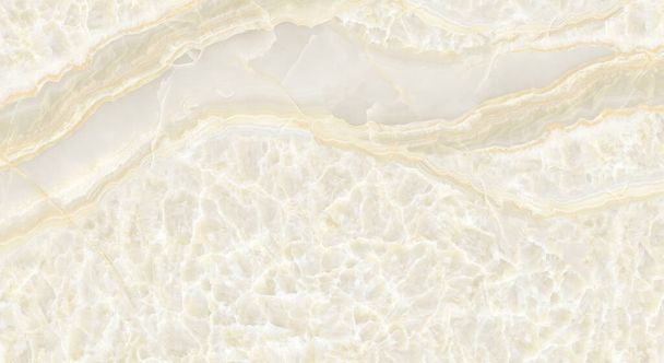 Сливочный мрамор с дизайном из оникса - Фото, изображение