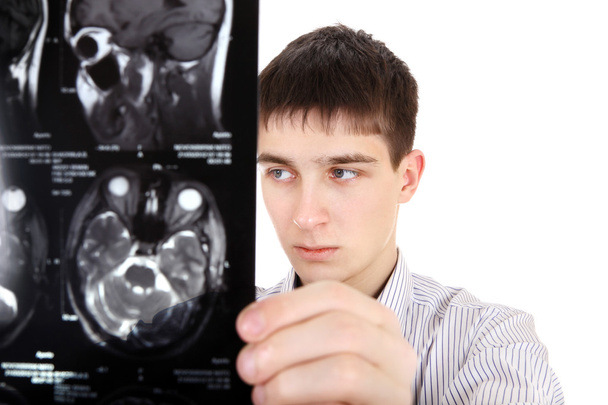 Teenager with Tomography - Photo, Image