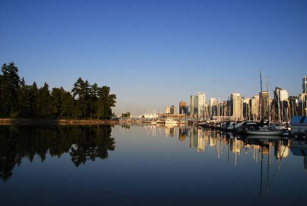θέα στο κέντρο της πόλης Βανκούβερ, Καναδάς - Φωτογραφία, εικόνα