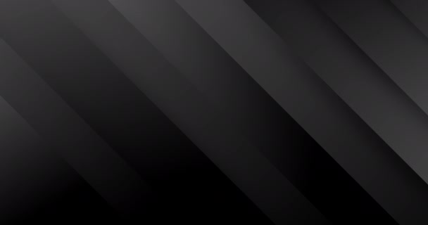 4k Abstrait fonds dégradés gris noir de luxe avec des rayures diagonales. Animation géométrique du mouvement graphique. Fond noir sans couture en boucle. Élément blanc minimaliste simple. Vente universelle élégante BG - Séquence, vidéo