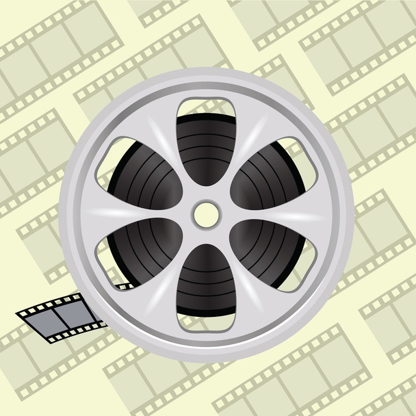 кінофільм стрічка на диску
 - Вектор, зображення