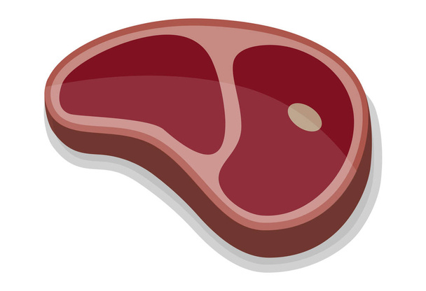 Beef Meat Steak Icons Set. Vector illustration - Vector, Image