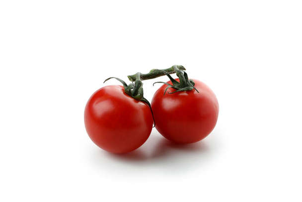 Fresh cherry tomatoes isolated on white background - Fotó, kép