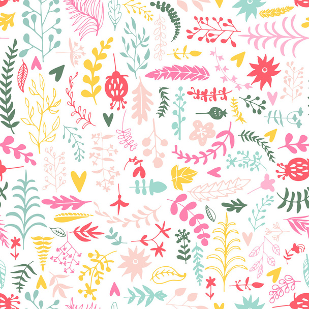 Floral Seamless Pattern - Vector, Image