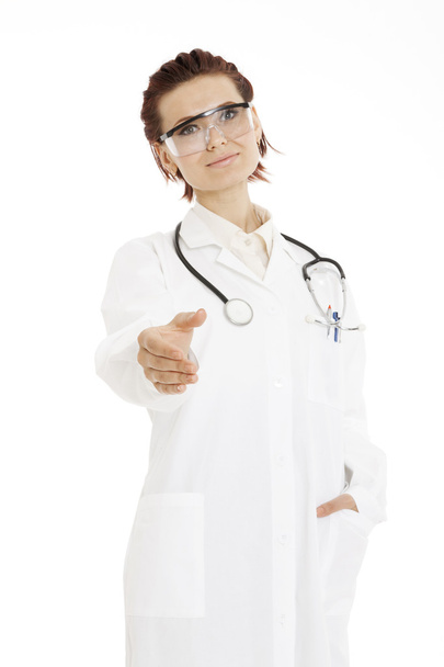 medico donna stretta di mano
 - Foto, immagini